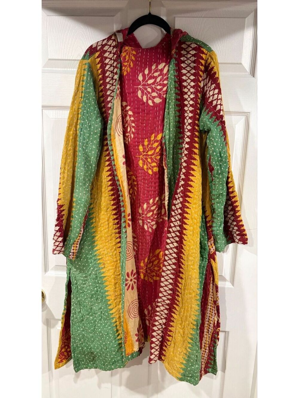 #296 NEW Kantha patchwork duster kimono